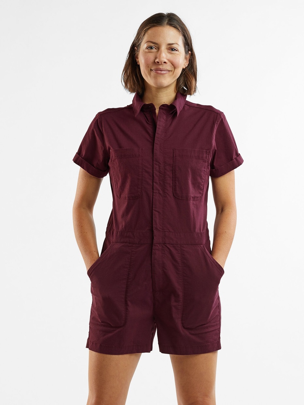 Title Nine Evelyn Romper Purple Size Small Outdoor Shorts Summer Comfortable